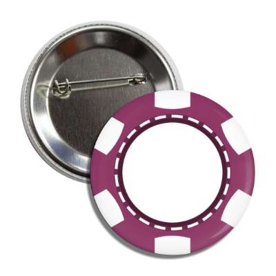 blank poker chip purple button