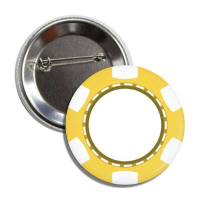 blank poker chip yellow button