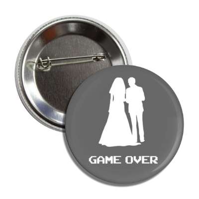 bride and groom silhouette game over button