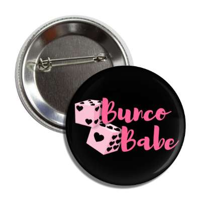 bunco babe heart dice button