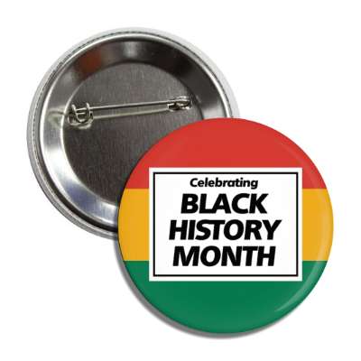 celebrating black history month white rectangle africa button