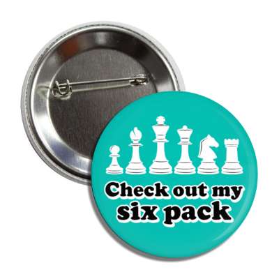 check out my sick pack six chess pieces pawn bishop knight queen king rook button