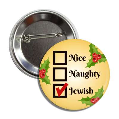 checklist nice naughty jewish check button