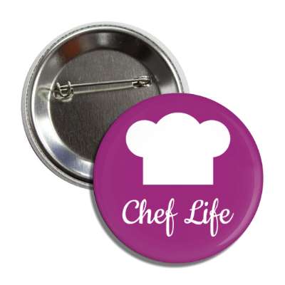 chef life culinary hat button