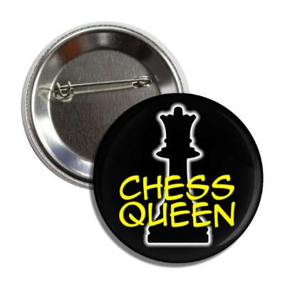 chess queen piece silhouette button