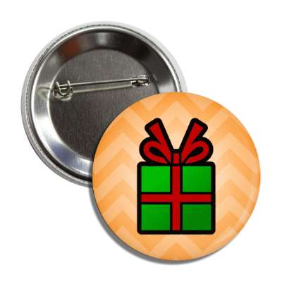 christmas gift chevron orange button