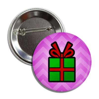 christmas gift chevron purple button