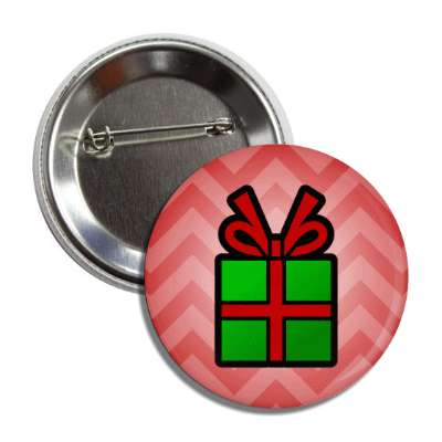 christmas gift chevron red button