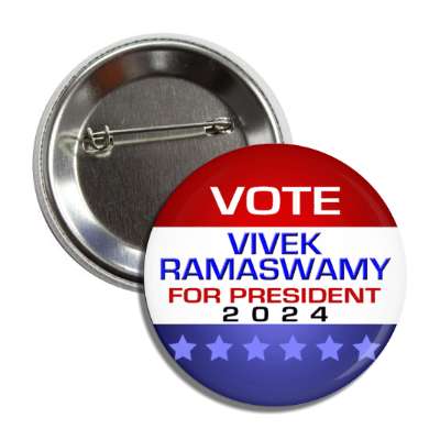 classic political vote vivek ramaswamy for president 2024 stars button