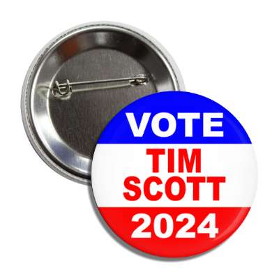 classic vote tim scott 2024 political button