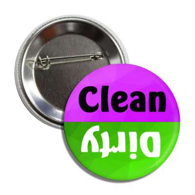 clean dirty dishwasher bold purple green button