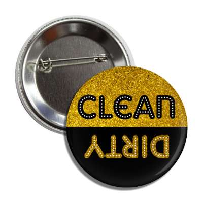clean dirty dishwasher fancy gold colors button