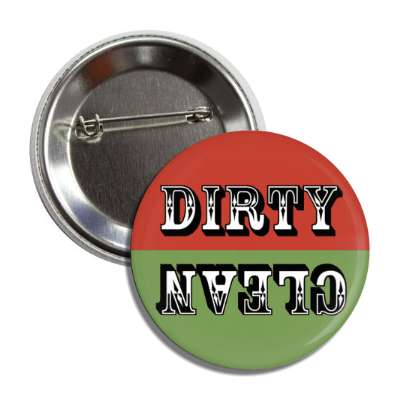 clean dirty dishwasher old circus style red green button