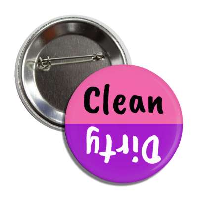 clean dirty dishwasher purple pink button
