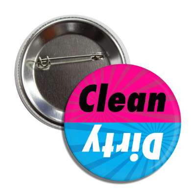 clean dirty dishwasher rays purple blue italic button