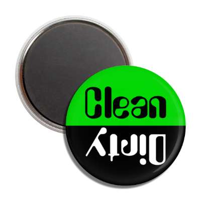 clean dirty dishwasher robot technological green black button