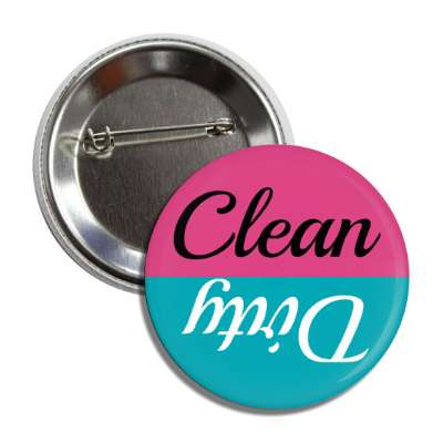 clean dirty dishwasher teal purple cursive button