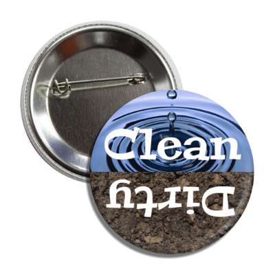 clean dirty dishwasher water drops crumbled dirt button