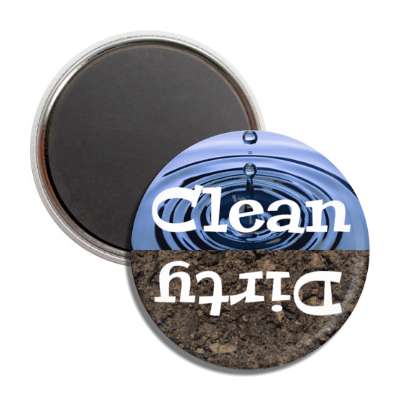 clean dirty dishwasher water drops crumbled dirt button