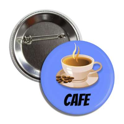 coffee cup plate cafe blue button