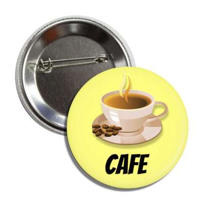 coffee cup plate cafe yellow button