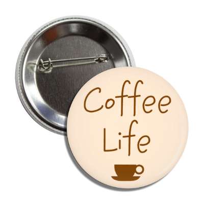 coffee life silhouette button
