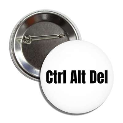 ctrl alt del reset computer white button