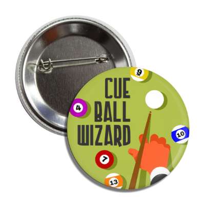 cue ball wizard pool table balls cue button