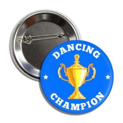 dancing champion trophy stars button