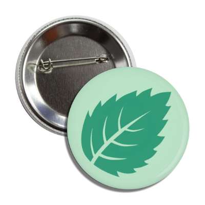 detailed leaf green button