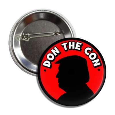 don the con silhouette trump red button