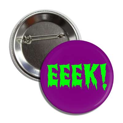 eeek halloween scream purple button