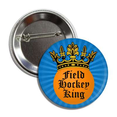 field hockey king crown button