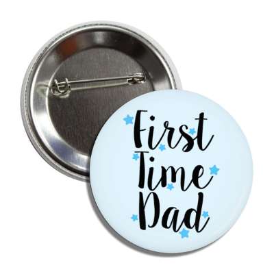 first time dad stars pale blue button