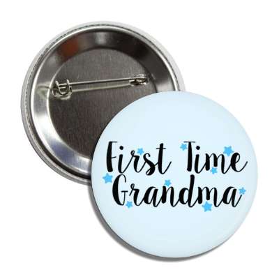 first time grandma stars pale blue button
