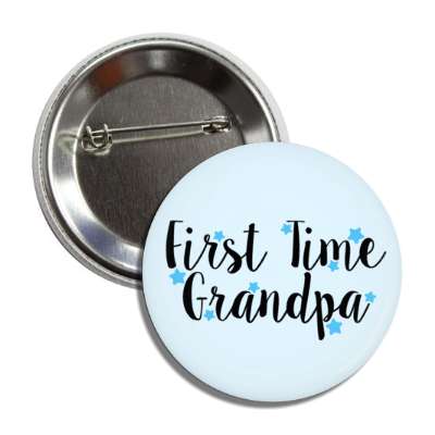 first time grandpa stars pale blue button