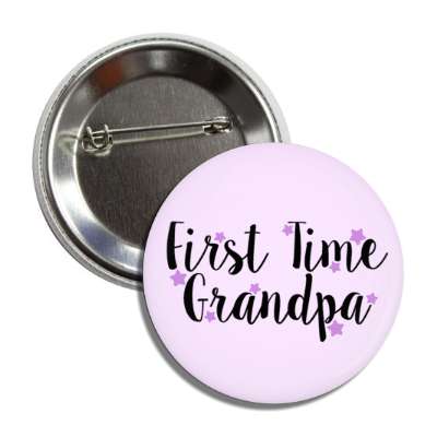 first time grandpa stars pale purple button
