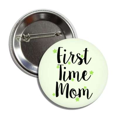 first time mom stars pale green button