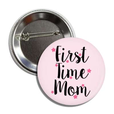 first time mom stars pale pink button