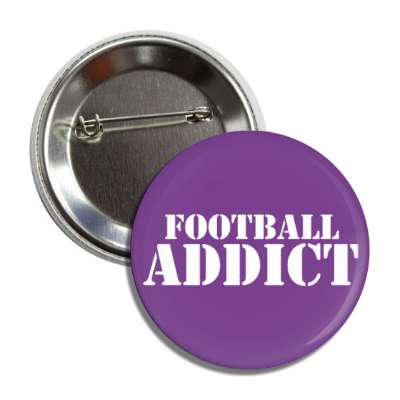 football addict stencil button