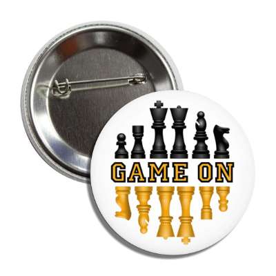game on chess pieces pawn rook knight bishop queen king button