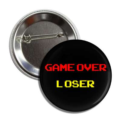 game over loser 1980s arcade eighties button
