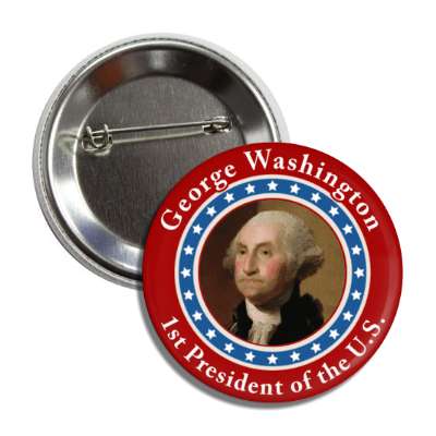 george washington first president of the us button