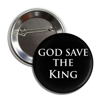 god save the king british royalty king charles iii black button