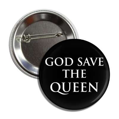 god save the queen white queen elizabeth ii black button