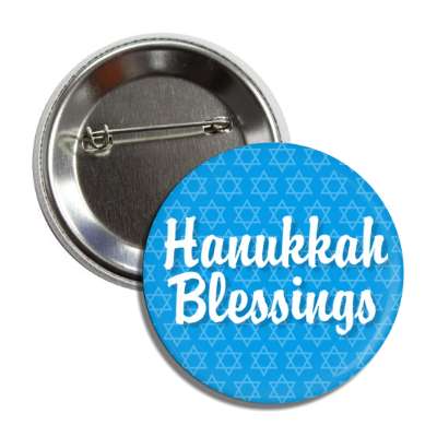 hanukkah blessings star of david button