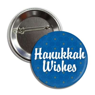 hanukkah wishes star of david jewish symbol button