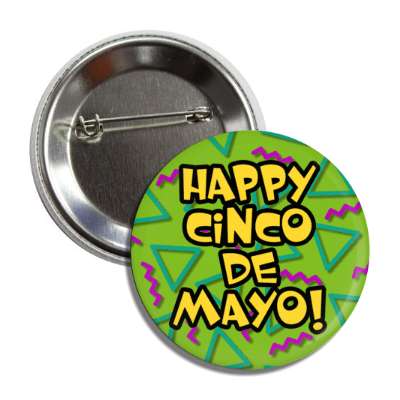 happy cinco de mayo fiesta green button