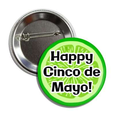 happy cinco de mayo lime black button