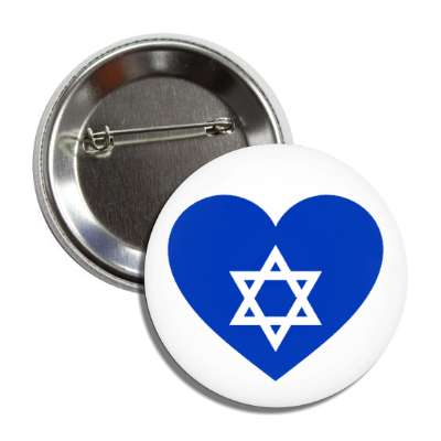 heart israel peace star of david country flag hope peace button